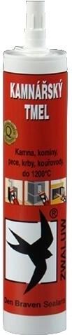 Ofendichtmasse 280 ml schwarz Den Braven