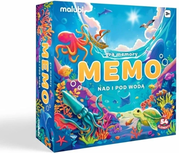 Memo-Spiel über und unter Wasser