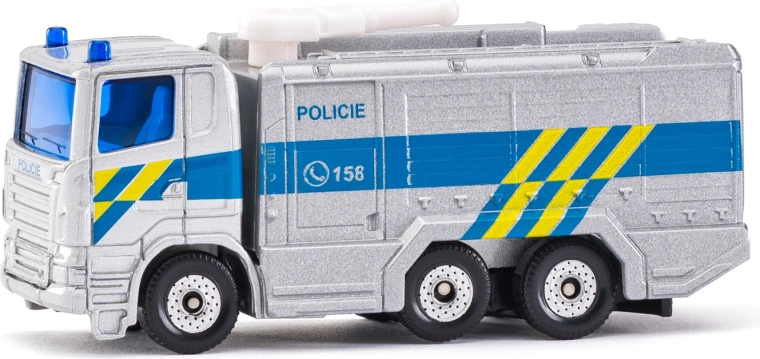Siku Polizeilastwagen Scania mit Wasserwerfer – tschechische Version