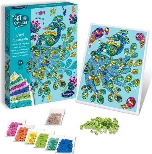 Sentosphere bunte Pailletten – Pfau