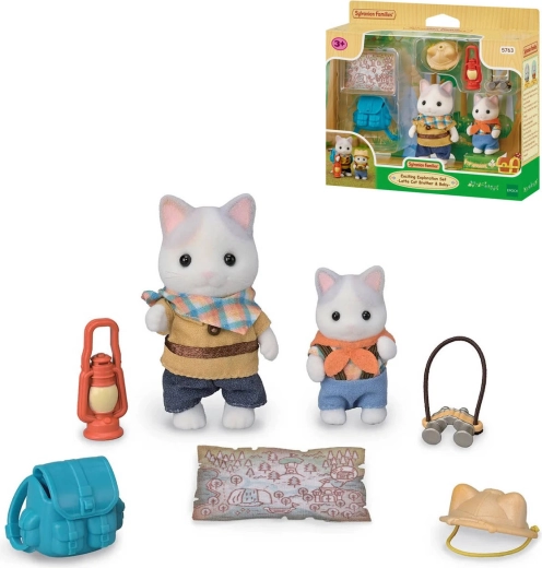 Sylvanian Families Erkundungsset Latte-Katzen – 2 Stück