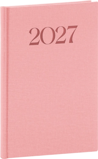 Notique Wochenkalender Biella 2027 rosa 15 × 21 cm