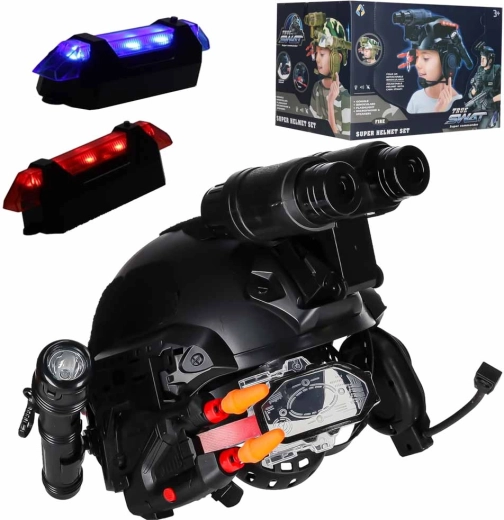 Taktisches Kommando-Set für Kinder mit Helm, Licht und Sound