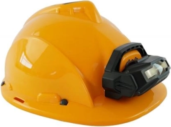 PLEJO Arbeitshelm mit abnehmbarer Taschenlampe