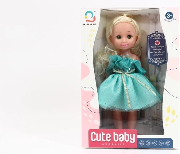 Puppe 27 cm im Kleid