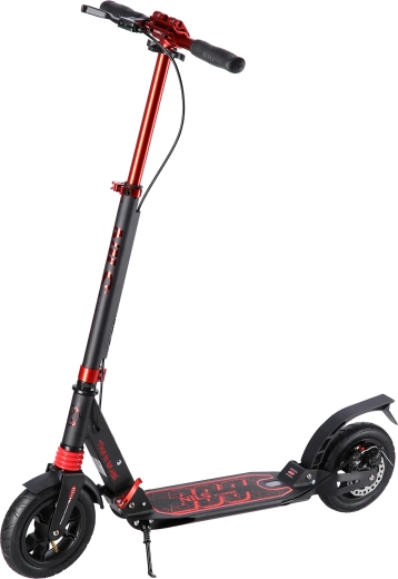 Faltbare City-Tretroller NILS Extreme HM209T schwarz‑rot