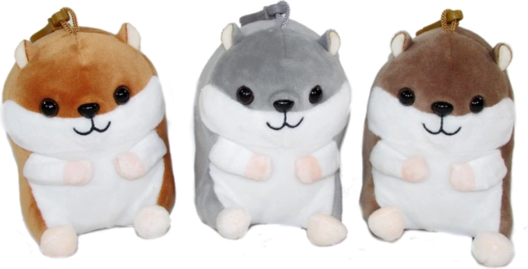 Plüsch-Schlüsselanhänger Hamster 12 cm