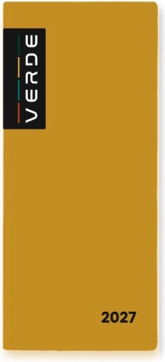 Monatskalender VERDE im PVC-Umschlag, senfgelb 2027