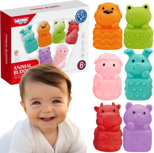 Woopie Baby weiche sensorische Badetiere – 6 Stück