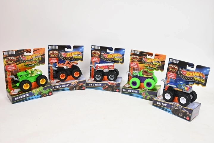 Hot Wheels Monster Truck – robustes Spielauto mit großen Rädern (JMK92)