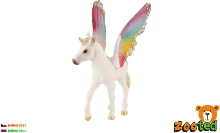 Einhorn mit Regenbogenflügeln - 1 Stück