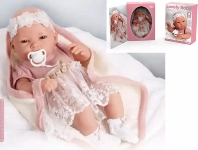 Babypuppe 38 cm mit Tragetasche