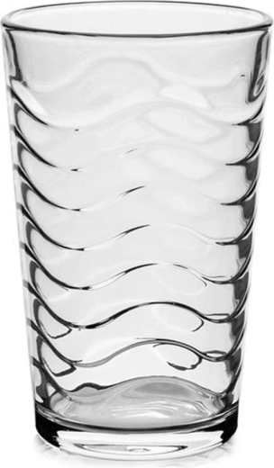 Glas TORO 210 ml mit Wellenmuster