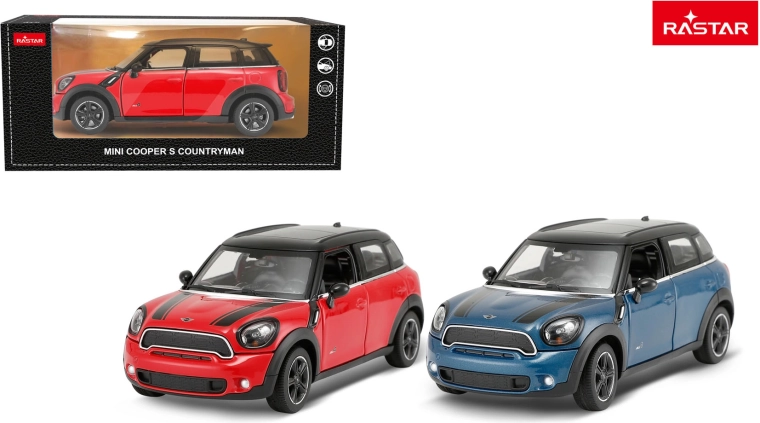 Metallauto Rastar Mini Countryman 1:24 rot – 1 Stück