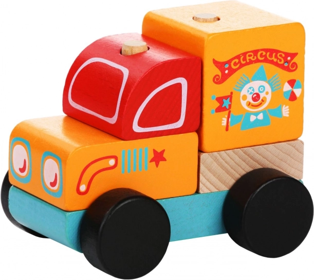 Zirkus-Lkw - Holzbausatz 5 Teile