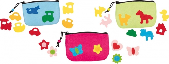 Goki Kreativset – Täschchen zum Verzieren (Farbmix)