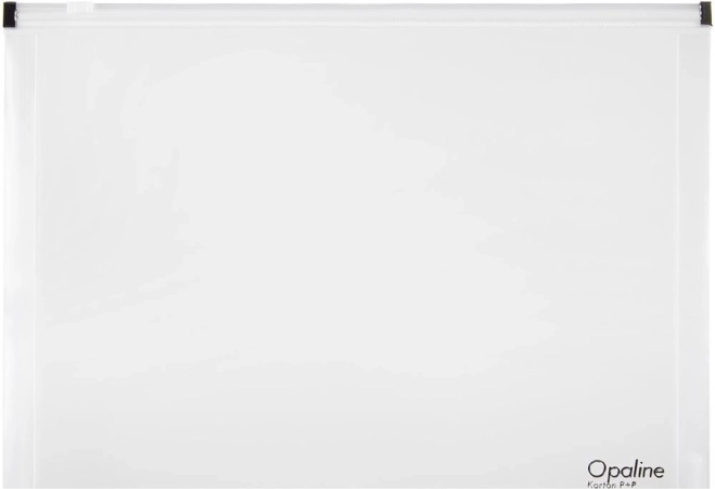 A5-Reißverschlusstasche transparent Opaline