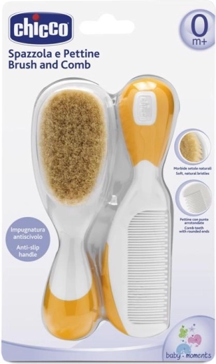 Chicco Kamm und Bürste für Babys – orangefarbenes Set
