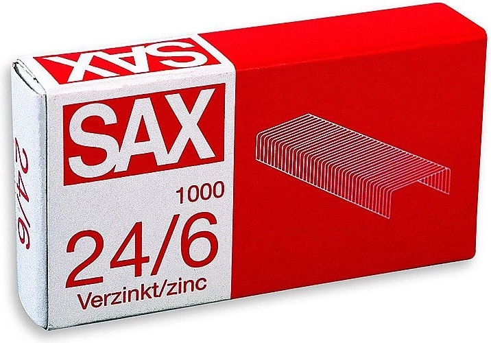 Heftklammern 24/6, verzinkt, 1000 Stk.