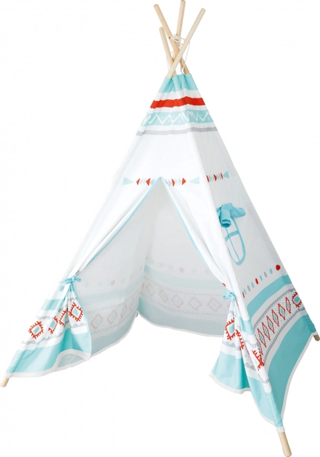 Small Foot Kinder-Tipi in Weiß-Blau