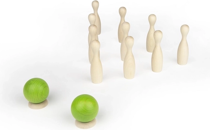 Mini-Bowling aus Ahornholz MILANIWOOD