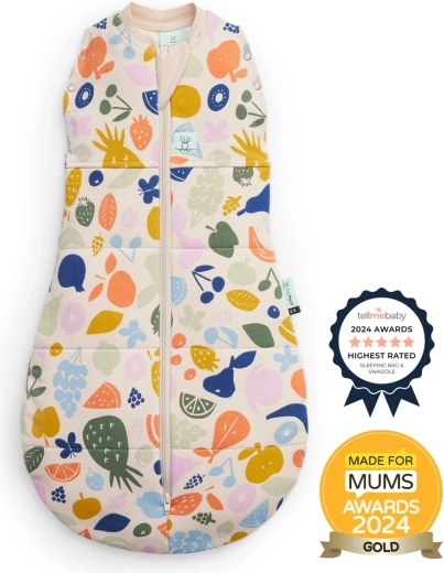 ErgoPouch Pucksack und Schlafsack 2-in-1 Cocoon Fruit Salad 2,5 TOG (6–12 Monate)
