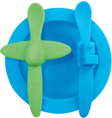 Geschirrset Oogaa blau mit blau