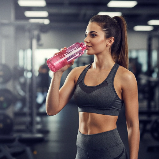 Sportliche Kunststoffflasche Training Time 550 ml – 1 Stück