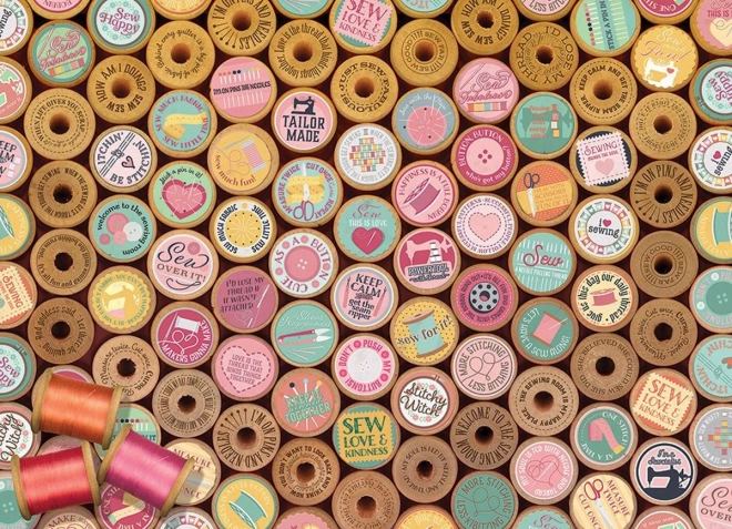 Puzzle Glückliches Sticken 1000 Teile COBBLE HILL