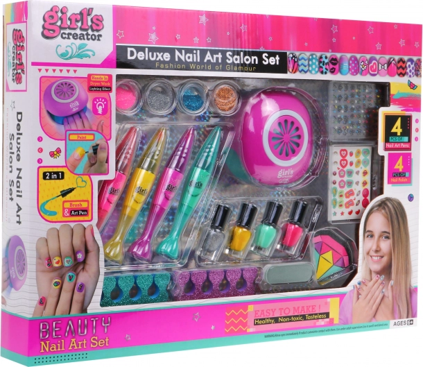 Maniküre für Mädchen 6+ Beauty Salon 20 Stk. Lacke und Stifte für Nägel