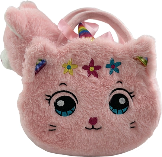 Plüsch-Handtasche Katze mit Plüschtier Lily