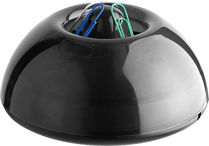 Magnetischer Büroklammerhalter ICO Lux transparent schwarz