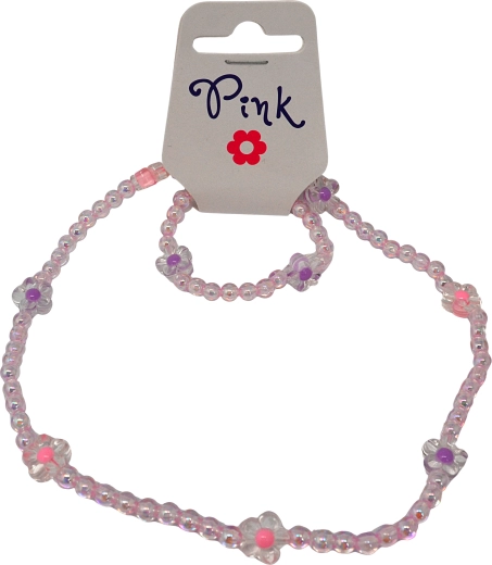 Kreativset Halskette und Armband – Perlenförmige Perlen für Kinder