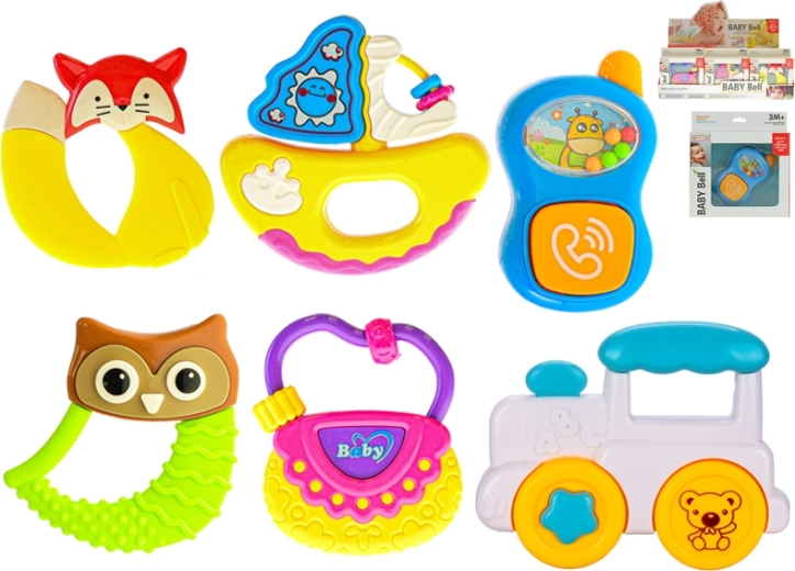 Rassel-Set für Babys 3m+ (6 Formen)