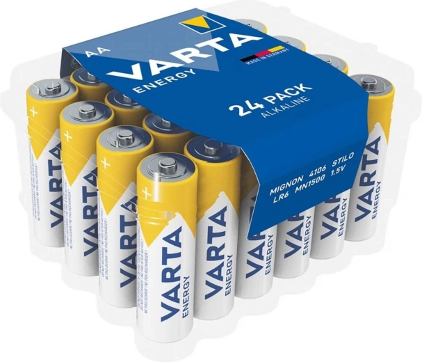 Alkaline Mignonbatterien AA LR6 24 Stk Varta
