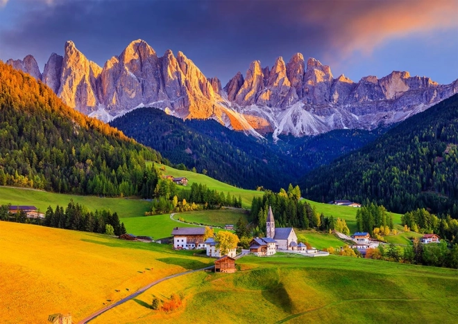 ENJOY Puzzle Kirche in den Dolomiten, Italien – 1000 Teile