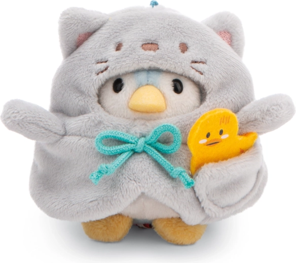 Nici MyMochi Pinguin Waddle 8 cm im Katzenkostüm mit Entchen – Geschenkset