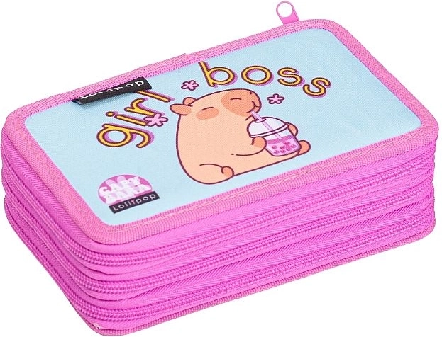 LizzyCard Textil-Federmäppchen Capybara mit 3 Fächern
