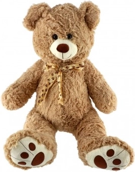 Plüschbär mit Schleife 72 cm hellbraun