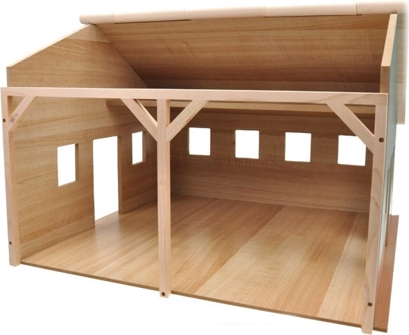 Kids Globe Holzgarage und Unterstand für Traktoren 1:16 - 1 Stück