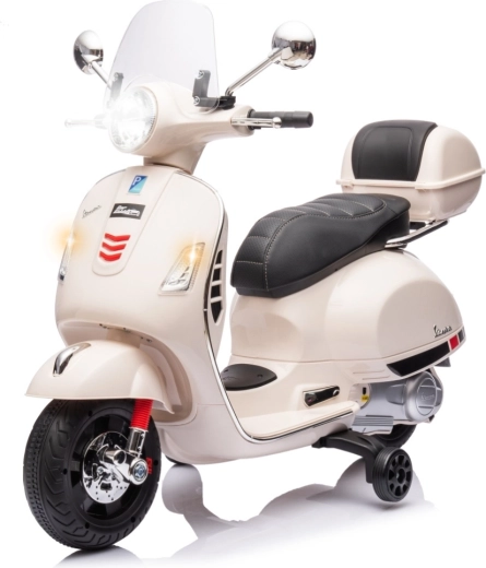 Elektrischer Kinderroller Milly Mally Vespa GTS Super weiß