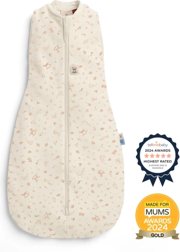 ergoPouch Puckdecke und Schlafsack 2-in-1 Cocoon Lullaby, 0–3 Monate, 0,2 TOG