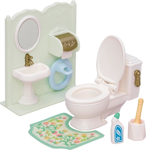Sylvanian Families Badezimmer-Set mit Toilette
