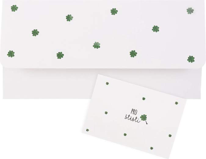 Papier-Geschenkumschlag „Viel Glück“ 22 × 11 cm