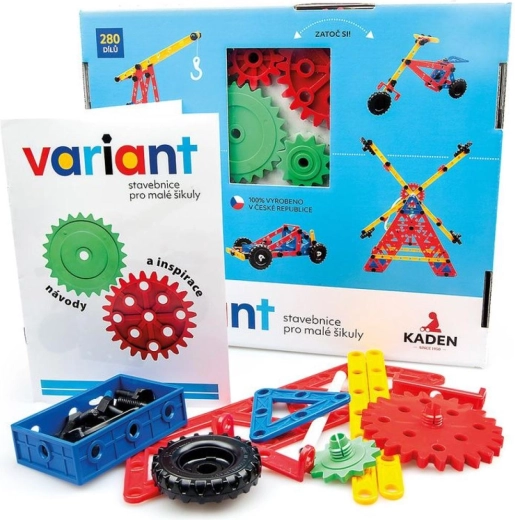 Baukasten Variant 280 Teile in Box 33 × 28 cm