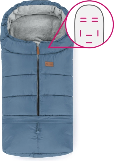 Petite&Mars verstellbarer Fußsack 3-in-1 Jibot horizontal ocean blue
