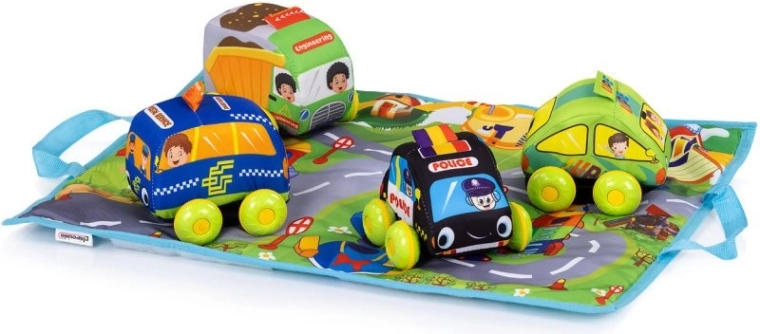 Chipolino Spielmatte 2-in-1 mit weichen Autos