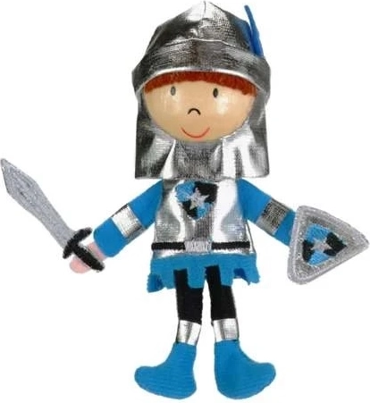 Fingerpuppe Blauer Ritter