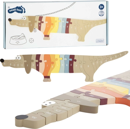 Holzpuzzle Alphabet Dackel small foot