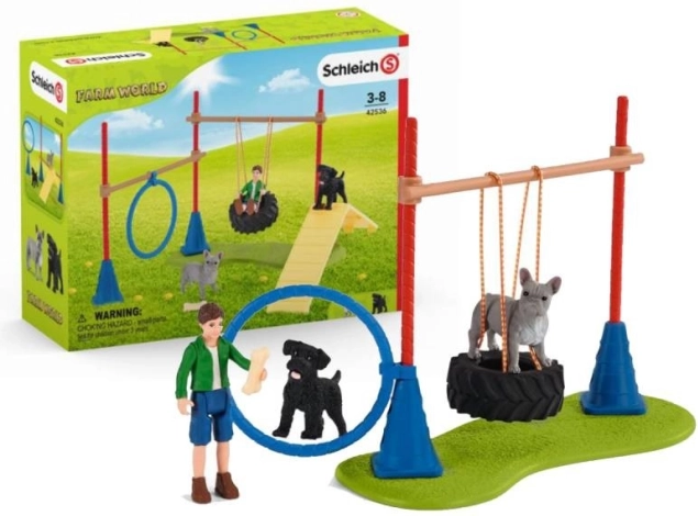 Schleich Farm World Hundespielplatz und Agility-Set